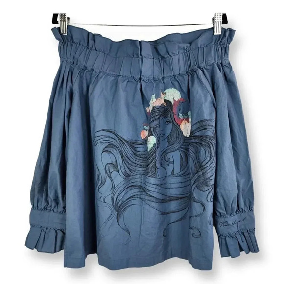Disney Parks Ariel Little Mermaid Off the Shoulder Women’s Top Size Small - Picture 1 of 6